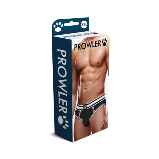 Prowler Open Brief Black-White 2XL