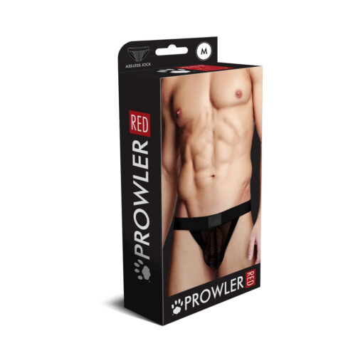 Prowler RED Fishnet Ass-less Jock Strap Black M