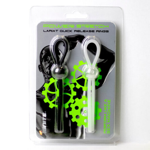 Silicone Lasso- bolo Rings 2 Pack Black,White