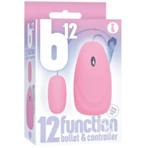 The 9's B12 Bullet 12 Function Bullet & Remote Pink
